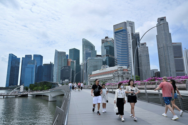 A view of the skyline in Singapore, January 27, 2023. REUTERS/Caroline Chia