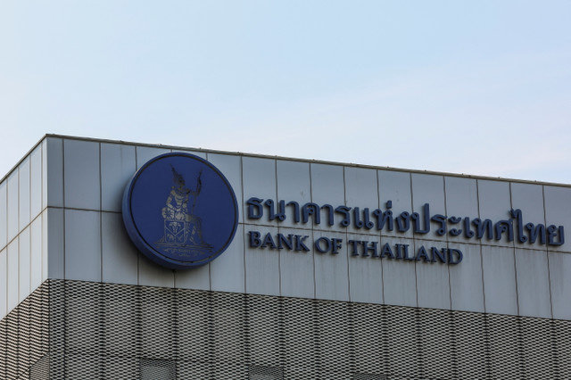 The Bank of Thailand logo is pictured in Bangkok, Thailand, on January 30, 2025. REUTERS/Chalinee Thirasupa