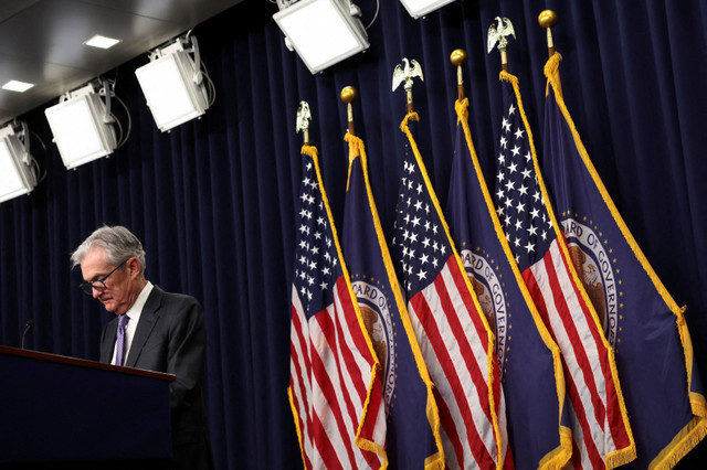 FILE PHOTO: U.S. Federal Reserve Chair Jerome Powell addresses the media after a two-day Federal Open Market Committee (FOMC) meeting at the U.S. Federal Reserve in Washington, D.C., on December 10, 2025. REUTERS/Kevin Lamarque/File Photo