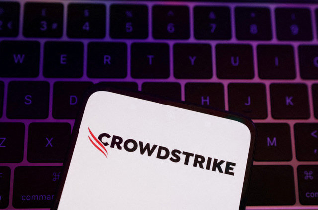 The CrowdStrike logo is seen in this illustration taken July 29, 2024. REUTERS/Dado Ruvic/Illustration/File Photo