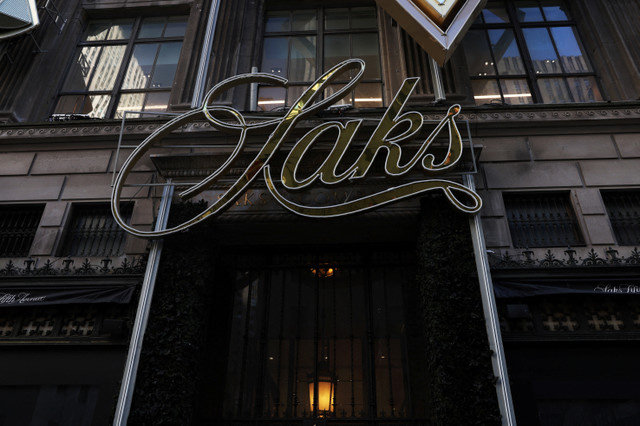 The facade of the Saks Fifth Avenue flagship store in New York City, U.S., January 12, 2026. REUTERS/Shannon Stapleton
