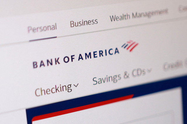 โลโก้ของ Bank of America ปรากฏในภาพประกอบนี้ซึ่งถ่ายเมื่อวันที่ 1 ธันวาคม 2025 REUTERS/Dado Ruvic/Illustration