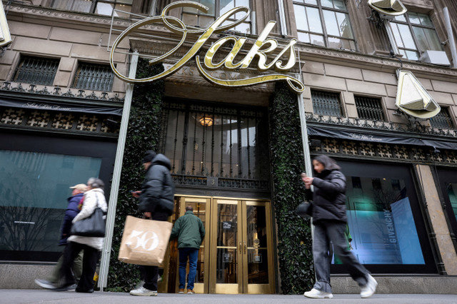 The Saks Fifth Avenue flagship store in New York City, U.S., on January 14, 2026, after the store filed for bankruptcy protection. REUTERS/Brendan McDermid