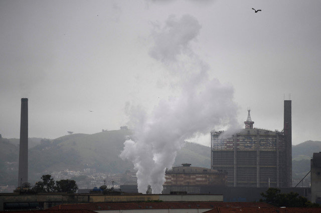 Brazil's Companhia Siderurgica Nacional (CSN, National Steel Company) stands in Volta Redonda, Rio de Janeiro state, Brazil, March 25, 2025. REUTERS/Lucas Landau