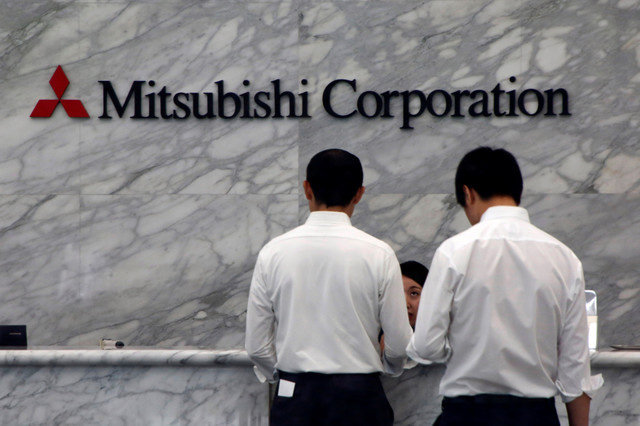 The logo of Mitsubishi Corp is pictured at its head office in Tokyo, Japan, on August 2, 2017. REUTERS/Kim Kyung-Hoon