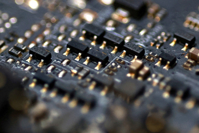 FILE PHOTO: A computer motherboard is seen in this illustration taken August 19, 2025. REUTERS/Dado Ruvic/Illustration/File Photo