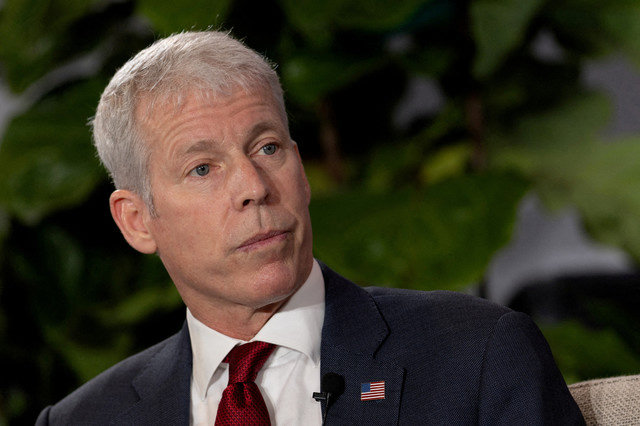 FILE PHOTO: U.S. Department of Energy Secretary Chris Wright attends a Reuters Next event in Manhattan, New York City, U.S., September 25, 2025. REUTERS/Carlos Barria/File Photo