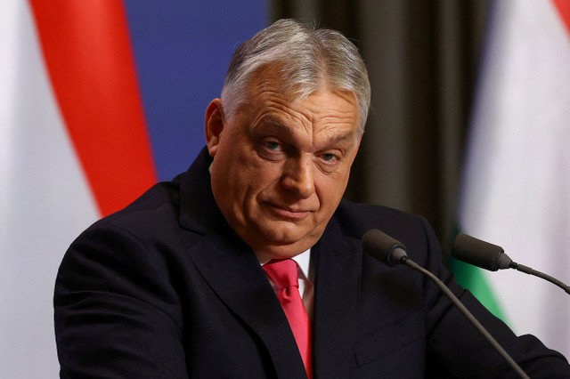 FILE PHOTO: Hungarian Prime Minister Viktor Orban holds an international press conference in Budapest, Hungary, January 5, 2026. REUTERS/Bernadett Szabo/File Photo