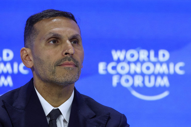 Group Chief Executive Officer of Mubadala Investment Company, Khaldoon Khalifa Al Mubarak, attends the 55th annual World Economic Forum (WEF) meeting in Davos, Switzerland, on January 21, 2025. REUTERS/Yves Herman