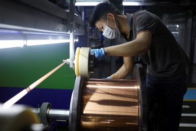 Cobre sobe 0,4% após queda de 1,6%
