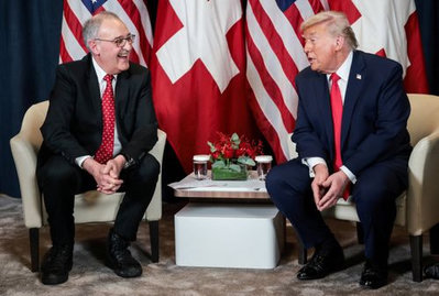 Trump Slashes Swiss Tariffs to 15 Percent at Davos Summit