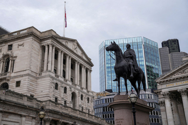FOTO DE ARQUIVO: O edifício do Banco da Inglaterra em Londres, Grã-Bretanha, em 6 de novembro de 2025. REUTERS/Maja Smiejkowska//File Photo