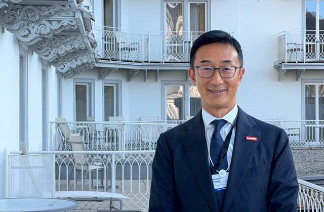 Winston Cheng, Chief Financial Officer of Lenovo, poses for a picture after an interview with Reuters at the 56th annual World Economic Forum (WEF) meeting in Davos, Switzerland, January 21, 2026. Picture taken with a mobile phone. REUTERS/Selena Li
