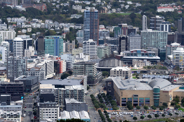 Uma vista do horizonte da cidade de Wellington em Wellington, Nova Zelândia, 24 de setembro de 2025. REUTERS/Marty Melville