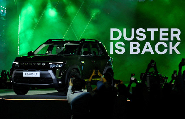French automaker Renault Group unveils a new model of Duster SUV at a launching ceremony in Chennai, India, January 26, 2026. REUTERS/Riya Mariyam R