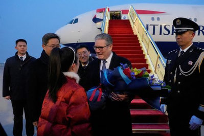 สตาร์เมอร์เยือนจีนครั้งแรกในรอบ 8 ปีหวังกระชับมิตรการค้า