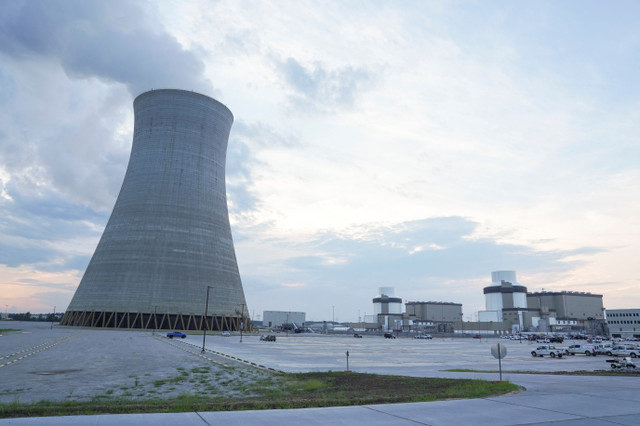 A cooling tower is seen at the nuclear-powered Vogtle Electric Generating Plant in Waynesboro, Georgia, U.S., on August 13, 2024. REUTERS/Megan Varner