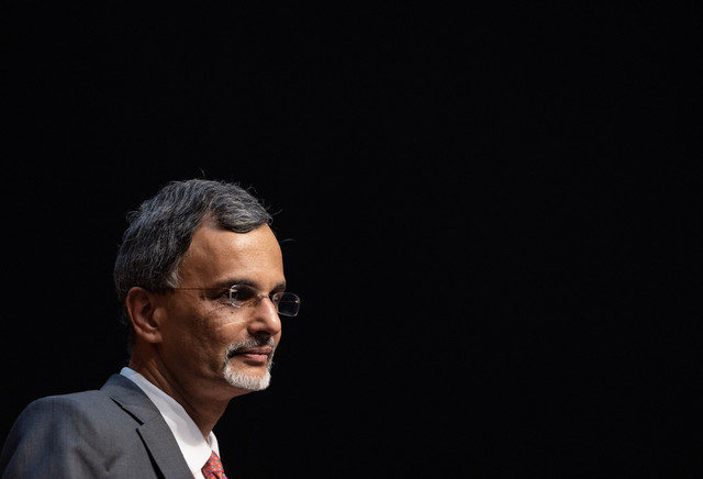 India's Chief Economic Adviser V. Anantha Nageswaran attends a news conference in New Delhi, India, January 31, 2023. REUTERS/Adnan Abidi