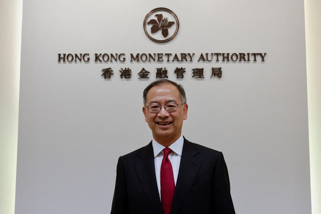 Eddie Yue Wai-man, Chief Executive of the Hong Kong Monetary Authority (HKMA), poses for a picture during an interview with Reuters in Hong Kong, China, on November 4, 2022. REUTERS/Tyrone Siu
