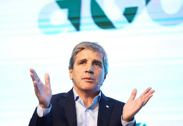 Argentina's Economy Minister Luis Caputo participates in a business event in Buenos Aires, Argentina, May 13, 2025. REUTERS/Agustin Marcarian