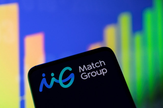 El logotipo de Match Group y un gráfico de acciones se ven en esta ilustración tomada el 1 de mayo de 2022. REUTERS/Dado Ruvic/Illustration