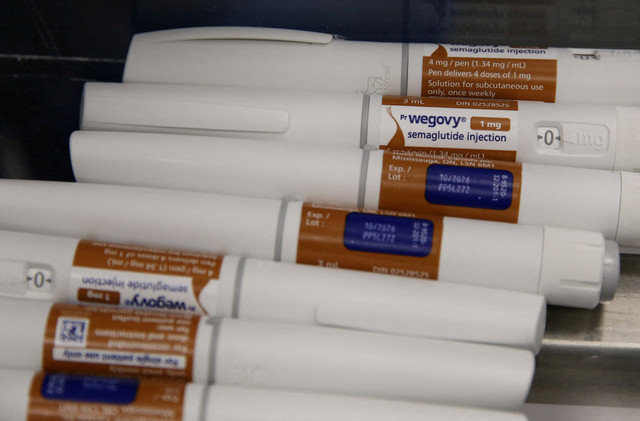 FILE PHOTO: Wegovy pens are sorted at a packaging line at Novo Nordisk's facility in Hillerod, Denmark, March 8, 2024. REUTERS/Tom Little/File Photo