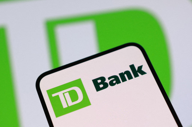 O logótipo do TD BANK é visto nesta ilustração tirada em 7 de janeiro de 2026. REUTERS/Dado Ruvic/Illustration