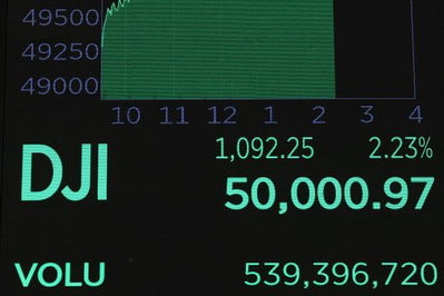 ニューヨーク株式市場のダウ平均が史上初めて5万ドルの大台を突破しエヌビディアやキャタピラーが全体を牽引