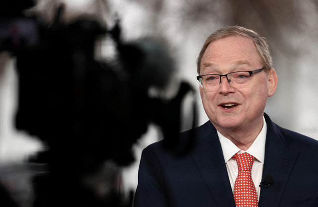 White House economic adviser Kevin Hassett speaks in front of a TV camera at the White House in Washington, D.C., U.S., January 9, 2026. REUTERS/Kevin Lamarque