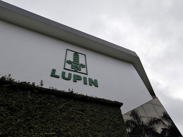 The logo of Lupin, India's second-largest drugmaker, is seen on the facade of its pharmaceutical plant in Verna, Goa, India, on June 9, 2017. REUTERS/Danish Siddiqui/File Photo