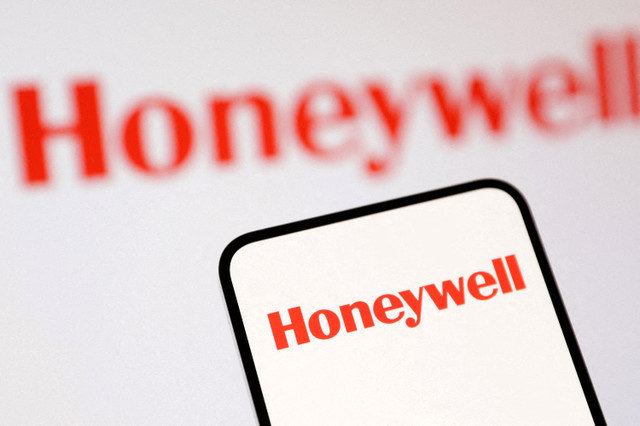 ẢNH TƯ LIỆU: Logo Honeywell được nhìn thấy trong hình minh họa chụp ngày 26 tháng 7 năm 2025. REUTERS/Dado Ruvic/Illustration/File Photo