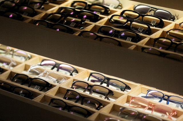 Lenskart eyewear is displayed in drawers ahead of the company's IPO announcement in Mumbai, India, October 27, 2025. REUTERS/Francis Mascarenhas