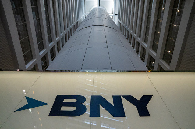 La oficina de la empresa de banca de inversión BNY se muestra en la ciudad de Nueva York, EE. UU., el 10 de julio de 2024.REUTERS/David 'Dee' Delgado/File Photo