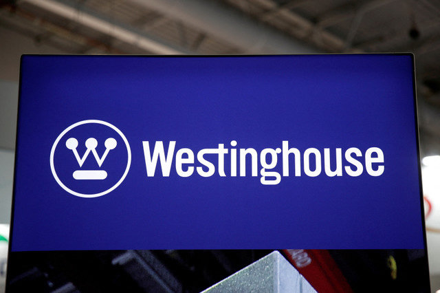صورة أرشيفية: شعار شركة Westinghouse Electric Corp. يظهر في معرض النووي العالمي (WNE) في فيلبينت بالقرب من باريس، فرنسا، في 26 يونيو 2018. REUTERS/Benoit Tessier/File Photo