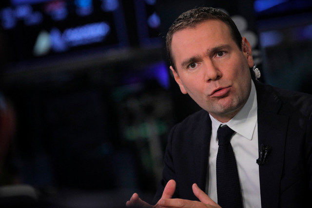 Alexandre Ricard, Pernod Ricard Chairman and CEO, speaks during an interview with CNBC on the floor at the New York Stock Exchange (NYSE) in New York, U.S., September 5, 2019. REUTERS/Brendan McDermid