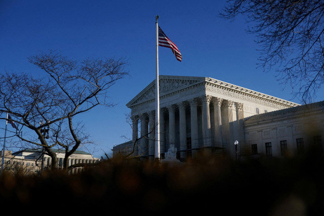 Quang cảnh chung của Tòa án Tối cao Hoa Kỳ tại Washington, D.C., Hoa Kỳ, ngày 20 tháng 1 năm 2026. REUTERS/Nathan Howard