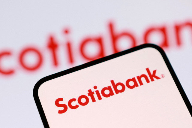 Logo Scotiabank được nhìn thấy trong hình minh họa này chụp ngày 7 tháng 1 năm 2026. REUTERS/Dado Ruvic/Illustration