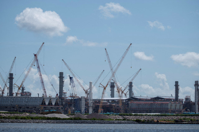 FOTO DE ARQUIVO: Uma vista da instalação de Golden Pass LNG em Port Arthur, Texas, EUA, em 23 de junho de 2025. REUTERS/Joel Angel Juarez/File Photo