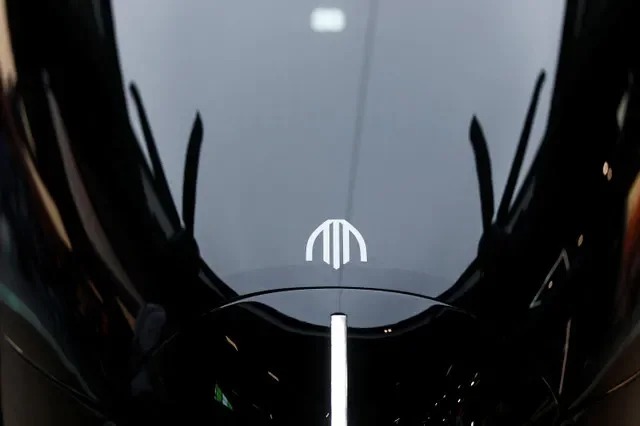 Un logotipo en el taxi aéreo eléctrico eVTOL de Archer Aviation durante el 55º Salón Aeronáutico Internacional de París en el aeropuerto de Le Bourget, cerca de París, Francia, el 18 de junio de 2025. REUTERS/Benoit Tessier