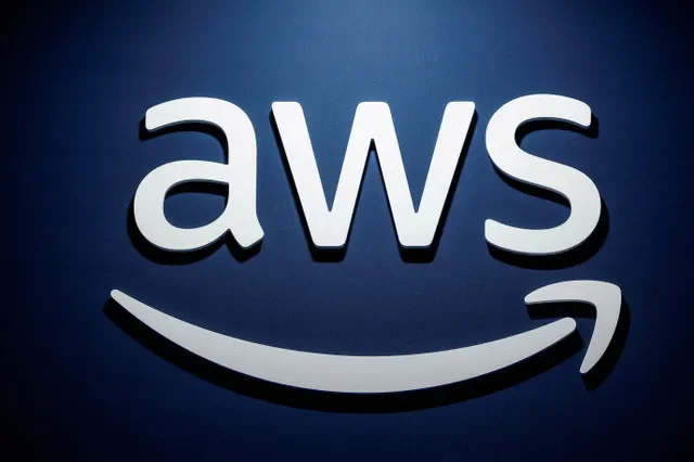 The Amazon Web Services (AWS) logo is displayed at a technology conference in Paris, France, in March 2024. REUTERS/Benoit Tessier/File Photo