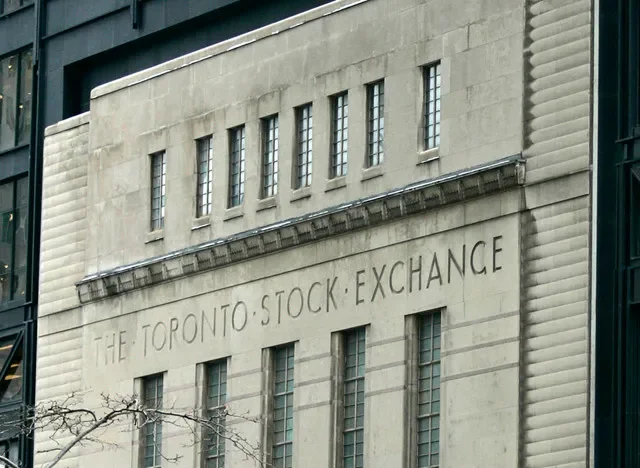The historic building of the Toronto Stock Exchange located on Bay Street in Toronto. REUTERS/J.P. Moczulski