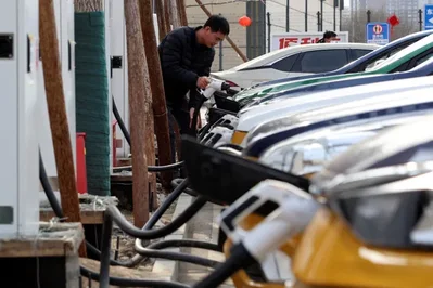 Global electric vehicle sales fell 11 percent in February