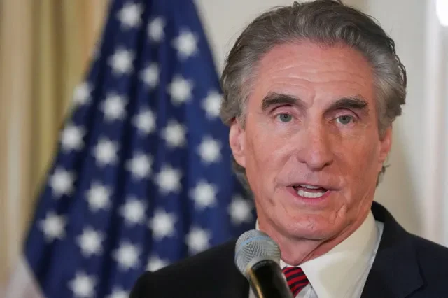 U.S. Interior Secretary Doug Burgum addresses the Indo-Pacific Energy Security Ministerial and Business Forum during a reception at the U.S. Ambassador's Residence in Tokyo, Japan, on March 13, 2026. Photo by Eugene Hoshiko/Pool via REUTERS