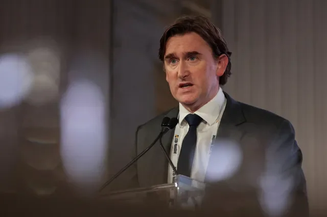 James Smith, the founder and Chief Investment Officer of Palliser Capital (UK) Ltd, addresses the 13D Monitor's Active-Passive Investor Summit in New York City on October 21, 2025. REUTERS/Jeenah Moon