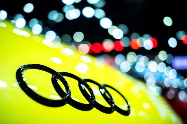 The Audi brand logo displayed at the Bangkok International Motor Show in Thailand. REUTERS/Athit Perawongmetha