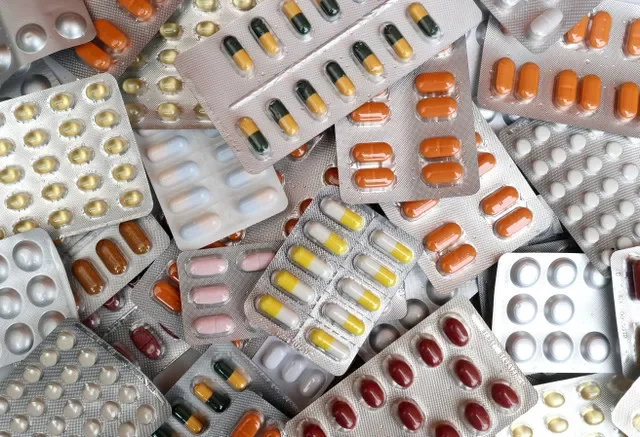 An illustration photo displays various medicinal pills and capsules in their original packaging in Brussels, Belgium. REUTERS/Yves Herman/Illustration