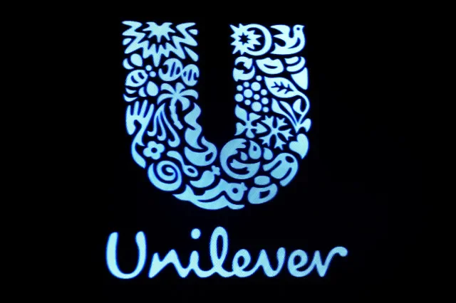 The Unilever corporate logo is shown on a display at the New York Stock Exchange floor in the United States, captured on February 17, 2017. REUTERS/Brendan McDermid