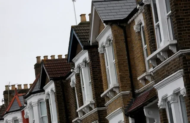 A row of residential houses in London, Britain, as seen on January 23, 2025. REUTERS/Hannah McKay