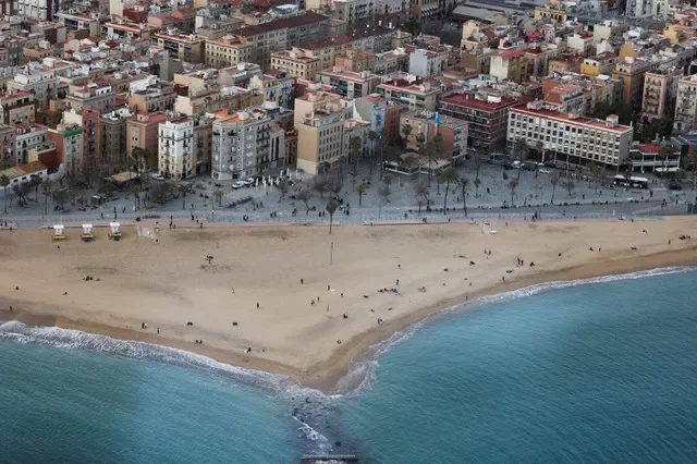 The Barceloneta beach in Barcelona, Spain, is pictured during the winter season in January 2026. REUTERS/Nacho Doce/File Photo
