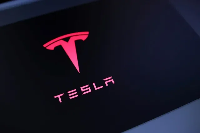 The Tesla brand logo is displayed in an illustrative photo from July 23, 2025. REUTERS/Dado Ruvic/Illustration